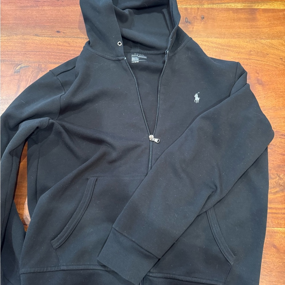 Polo Ralph Lauren Black Zip-Up Sweater